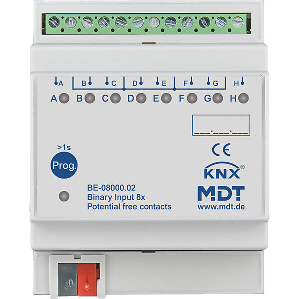 MDT technologies Binäreingang 8-fach 4TE REG, potentialfrei BE-08000.02